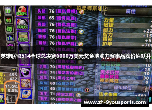 英雄联盟S14全球总决赛6000万美元奖金池助力赛事品牌价值跃升 英雄联盟S14全球总决赛6000万美元奖金池助力赛事品牌价值跃升