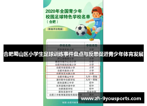 合肥蜀山区小学生足球训练事件盘点与反思促进青少年体育发展 合肥蜀山区小学生足球训练事件盘点与反思促进青少年体育发展